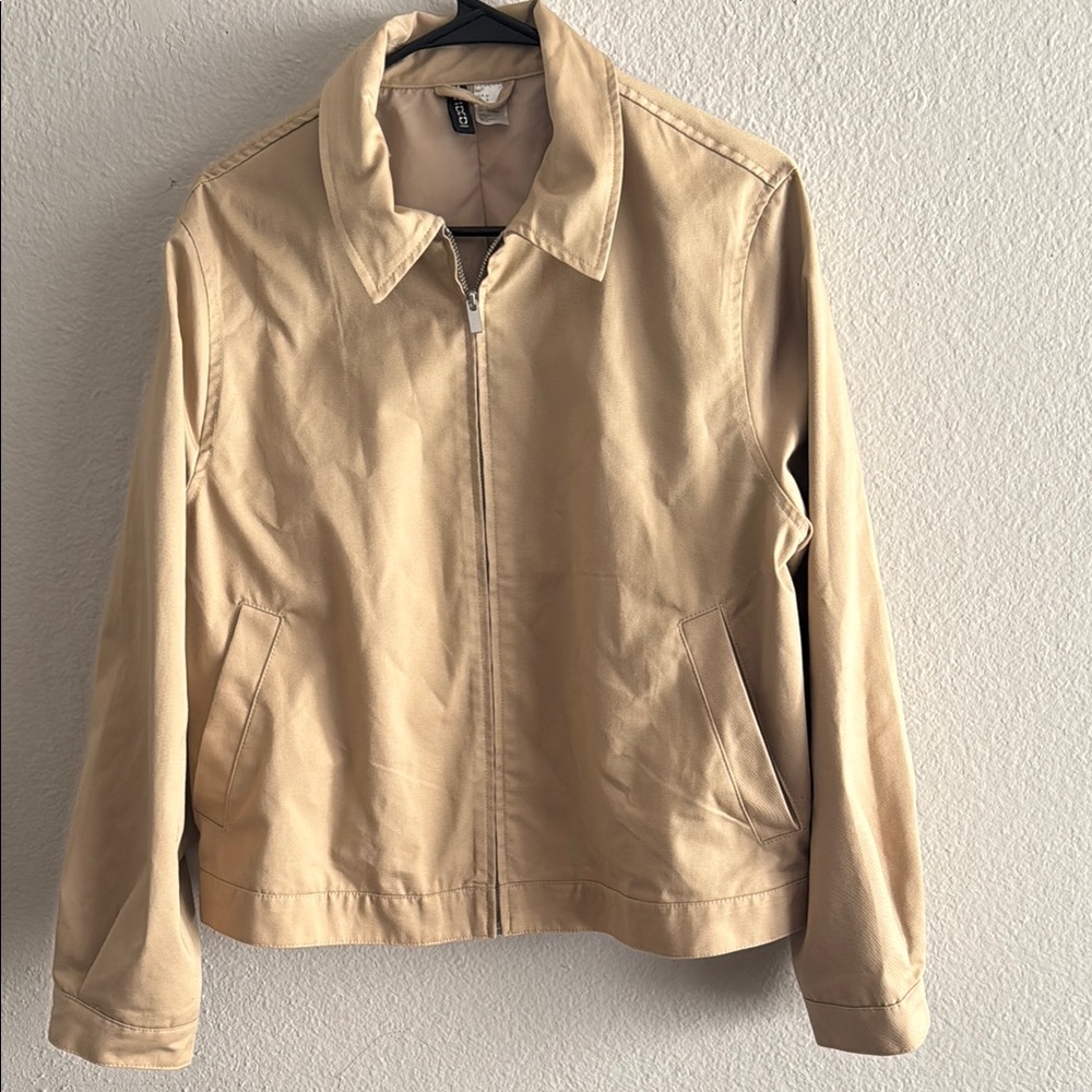 H&M Beige Zip-Up Jacket